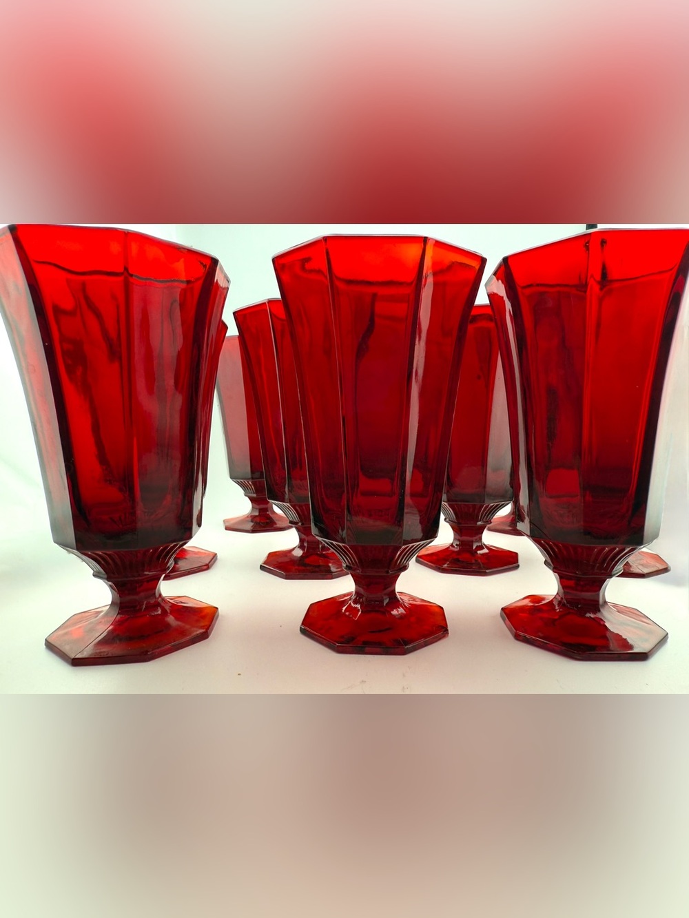4 Octagonal Ruby by INDEPENDENCE. - Picture 3 of 16